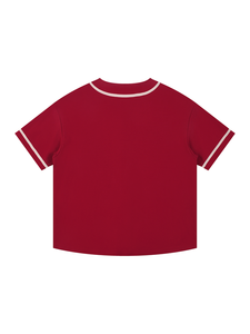 Camiseta de Hombre de Alta Calidad, Personalizable, Cuello Redondo, Estilo Béisbol, con Ribete en Contraste y Botones, Corte Holgado, 100% Algodón - Product Image 3
