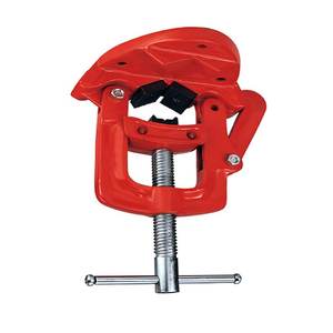 Industrial Hinged Pipe Vice Heavy Duty Pipe Holding <b>Tool</b> for Plumbing <b>Threading</b> Cutting and Maintenance Work - Product Image 3