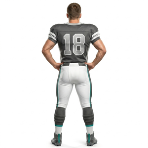 High Quality Custom American Football Uniform Set Breathable Durable Fabric Team Jersey And Pants For Practice Training <b>Games</b> - Product Image 6