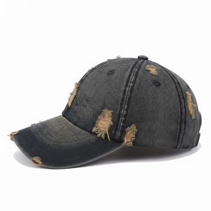 Gorra de Béisbol Premium Impermeable para Exteriores, de Algodón Desgastado, con Bordado 3D Personalizado, Hebilla de Plástico, Estilo Vintage - Product Image 4