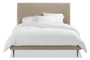 Solid Wood Panel <b>Bed</b> with Matching Footboard | KD Construction Traditional Bedroom Furniture - Product Image 2
