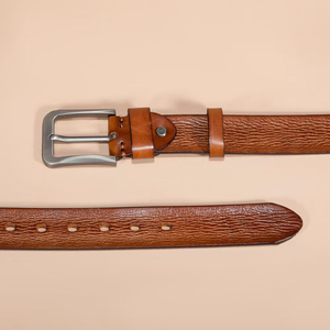 Ceintures en cuir de vache véritable personnalisées pour homme, haute qualité, grande taille, boucle à ardillon sur mesure - Product Image 4