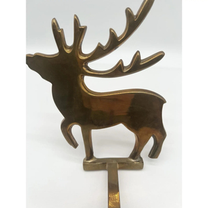 <b>Christmas</b> Decor Reindeer Design <b>Stocking</b> <b>Holder</b> Metal Aluminium Attractive Design Metal <b>Stocking</b> <b>Holder</b> Hanger in Lowest Price - Product Image 5