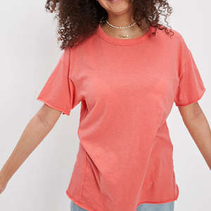 Camiseta de Mujer Ecológica Personalizable de Mezcla de Algodón, Suave, Transpirable, Informal, Básica para Primavera - Product Image 5