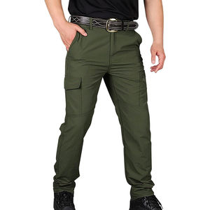 Pantalon de travail pour homme, kaki, cargo, haute visibilité, réfléchissant, certifié CE, détection des aiguilles, plusieurs poches, respirant, polyester - Product Image 6
