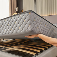 Protège-matelas matelassé en microfibre 300 fils, respirant, imperméable, lavable en machine, toutes saisons, pour usage hospitalier