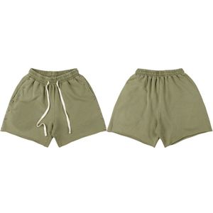 Shorts décontractés à taille haute et cordon de serrage pour hommes, séchage rapide, respirant, polyester/coton, mode estivale - Product Image 2