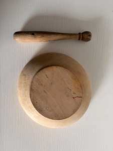 Juego de Mortero y Pilón de Madera Hecho a Mano para Moler Hierbas y Especias, Herramienta Manual Duradera - Product Image 6