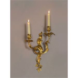 Applique murale vintage en métal doré, porte-bougie de luxe en fer forgé, candélabre suspendu pour la décoration intérieure, centre de table pour événements et mariages - Product Image 2