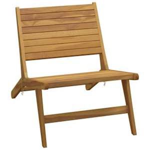 Meubles de patio en teck, pour extérieur, fabriqués en Indonésie, chaise relaxante avec assise en bois - Product Image 1