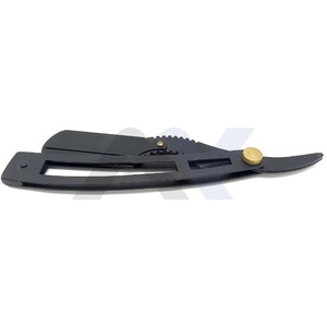 Navaja de Afeitar Profesional para Barbería, Cuchilla de Acero Inoxidable con Bloqueo Oscilante, Cuchilla Recta para Afeitar Cabello, Cejas, Barba y Rostro - Product Image 6