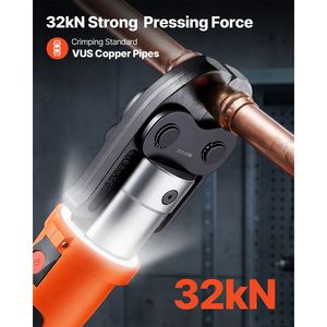 Herramienta Eléctrica ProPress de 18V, 6 32KN, para Prensar Tuberías de Cobre de 1/2", 3/4", 1", 1 1/4", 1 1/2", 2", Pinza Eléctrica para Crimpar Cables - Product Image 2
