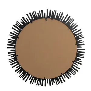Étagère murale en métal artisanale moderne, motif rectangulaire irrégulier, décoration murale pour la maison, l'hôtel, la chambre à coucher, la salle à manger - Product Image 6