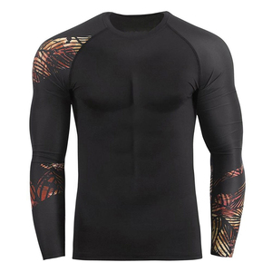 Custom Logo Men's Long Sleeve Gym Wear Fit Rash Guard Quick Dry Sublimated Fabric Training Apparel Pakistan <b>Compression</b> <b>Shirts</b> - Product Image 6