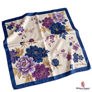 Lightweight Soft Womens Square <b>Scarf</b> Premium Fabric OEM ODM Manufacturer Mauritius Custom Fabric Products Stylish Fashion Access - Product Image 1