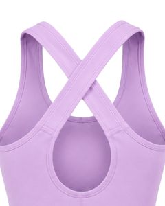 Custom Lavender Women <b>Cross</b> Back Yoga Tank <b>Top</b> Breathable Sleeveless Gym Fitness Workout Activewear Sports Running Vest Shirt - Product Image 6