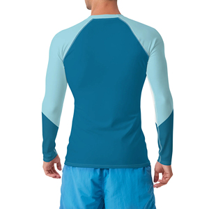 ชุดว่ายน้ำแขนยาวผู้ชาย OEM 100% สแปนเด็กซ์/โพลีเอสเตอร์ พิมพ์ลายโลโก้ตามสั่ง ระบายอากาศได้ดี สีสันสดใส พิมพ์ลายด้วยความร้อน สำหรับผู้ใหญ่ MMA - Product Image 3