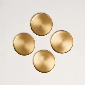 Premium Collection Metal Coasters Set Elegant Beverage <b>Protectors</b> for Wedding <b>Table</b> Restaurant Hotel Bar Party - Product Image 2