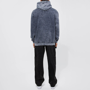 Sudaderas con Capucha para Hombre, Diseño Nuevo, 100% Algodón, Lavado Ácido, con Logotipo Personalizado, Transpirables y Cómodas, Estilo Urbano, Gran Venta - Product Image 5
