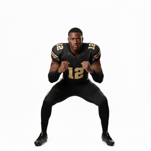 Ensemble d'uniformes de football américain de qualité supérieure, sublimation, unisexe, manches courtes, respirant, grande taille, uniforme de rugby personnalisé - Product Image 3