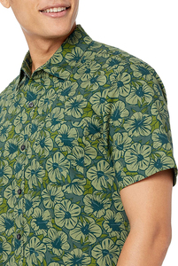 Men's Short Sleeve Solid Casual <b>Shirt</b> Turn-down Collar Breathable Cotton Knitted 320g Summer Wear - Product Image 6