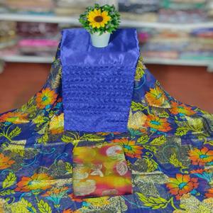 Vestido de Tela Jacquard Slub Fransawi Dirac, Sencillamente Impresionante y Lujoso, Color Azul, para Bodas, 2026 - Product Image 1