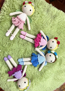 Muñeca de ganchillo de hadas, muñeca de hadas amigurumi, muñeca de hadas hecha a mano, muñeca de hadas de peluche, peluches de hadas, juguete de hadas suave, princesa de ganchillo - Product Image 4