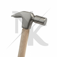 Marteau de fermeur professionnel de luxe en acier inoxydable Nafko NK-4108 pour le clouage des chevaux, outil de ferrage léger et équilibré
