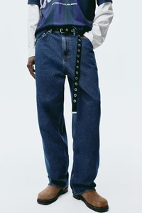 Abdul Royal World Export – Jean ample à jambe large en denim rigide 100 % coton, confortable et extensible, en coton biologique durable et brut - Product Image 4