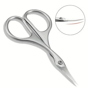Tijeras para Cutículas de la Más Alta Calidad, Curvas, con Borde Afilado, de Acero Inoxidable, Removedor de Piel Muerta, Herramienta para Manicura, Pedicura y Cuidado de Uñas - Product Image 1