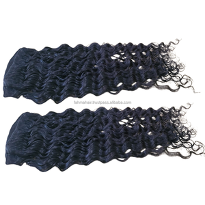 Extensiones de Cabello Ondulado Profundo, Cabello Humano Natural Remy 100% de Una Sola Capa, Doble Capa Personalizada para Permanente - Product Image 2