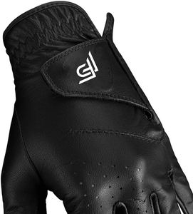 Custom Logo Unisex Golf Gloves Premium Cabretta Leather Breathable Finger Slits Sports Blue Design - Product Image 6