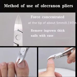 Strong Build <b>Cuticle</b> Nipper Stainless Steel <b>Cuticle</b> Cleaning <b>Tool</b> for Thick Skin Removal - Product Image 3