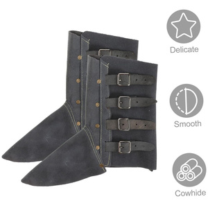 Couvre-chaussures de soudeur en cuir de vachette pleine fleur, résistant, haute performance, haute qualité, ignifuge, imperméable, vente en gros - Product Image 5