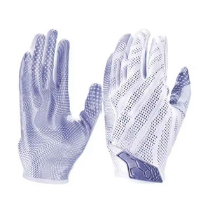Guantes de Fútbol Americano de Cuero de Alta Calidad, Logotipo y Diseño Personalizados, Impermeables, Dedos Completos - Product Image 1