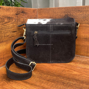 2024 fábrica personalizada 100% cuero de vaca grabado láser bandolera moda alta calidad elegante lujo gamuza bolsos de mano - Product Image 5