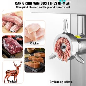Commercial Stainless Steel Electric <b>Meat</b> <b>Grinder</b> 36.7 Lbs/Min Capacity with Blade Grinding Plate for Sausage Maker & <b>Meat</b> Mincer - Product Image 4