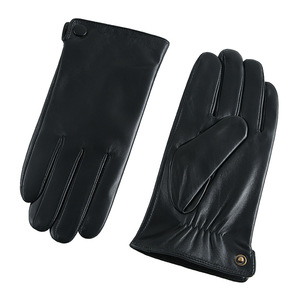 Gants en cuir longs jusqu'au poignet, thermiques, non doublés, décontractés, pour l'hiver, usage quotidien, style uni - Product Image 4
