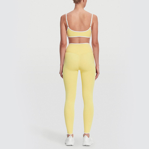 Conjunto de ropa deportiva para mujer, sujetador deportivo y leggings elásticos para yoga, fitness, gimnasio, ejercicio, correr y sesiones de entrenamiento. - Product Image 2