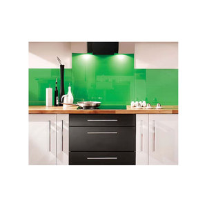 Paneles de Vidrio Templado Pintado en Verde Turquesa, Blanco y Gris Claro para Aplicaciones de Diseño de Interiores - Product Image 3