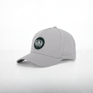Gorra de Golf de 5 Paneles Personalizable al por Mayor, Impermeable, con Orificios Cortados con Láser, Parche de Silicona de PVC con Logotipo, Injae Vina Golf Vietnam - Product Image 2