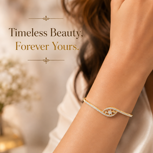 100% Real Round Cut Diamond Vintage <b>Bangle</b> <b>Bracelet</b> | 7 Inch Yellow Gold Jewelry | Fashionable Women's Engagement Wedding Party - Product Image 1
