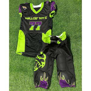 Uniforme de Fútbol Americano Personalizado, Conjunto de Pantalones y Camiseta Sublimados, Ropa Deportiva para Equipos Juveniles y Adultos - Product Image 2
