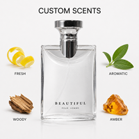 Eau de Toilette pour Hommes Adultes Longue Durée Notes Boisées Légères Fraîches Thé Blanc Rose Transfrontalier
