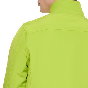 Mens <b>Lime</b> <b>Green</b> Camouflage Fleece <b>Jacket</b> Hooded Stand Collar Zipper Windproof Waterproof Outdoor Winter Wear OEM Custom - Product Image 6