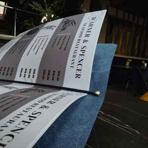 Porta Menús de Cuero de Alta Gama para Restaurante, Cafetería, Hotel, Libro de Menús con Logotipo Personalizado, Recargable, LMC-0084 - Product Image 3