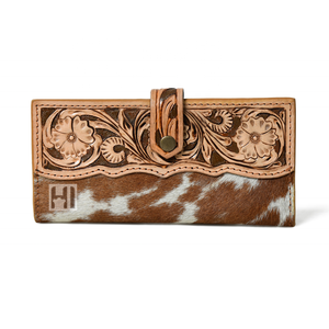 Trending Western Fashion Women's Genuine Cowhide Leather Flap Open Magnet <b>Wallet</b> Customizable Logo Trifold <b>RFID</b> <b>Card</b> Holders - Product Image 1