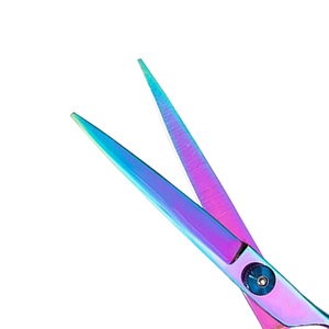 Ciseaux de coiffure professionnels en acier inoxydable, lame tranchante, manche long, pour droitiers, ciseaux de coupe de cheveux, logo personnalisé - Product Image 3