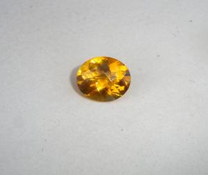 พลอยซิทรินสีทองธรรมชาติ รูปทรงวงรีขนาด 13x11 มม. เจียระไนแบบเหลี่ยม ผลิตในบราซิล คุณภาพระดับ AAA ได้รับการรับรองจากผู้ตรวจสอบอิสระ เหมาะสำหรับทำเครื่องประดับ - Product Image 4