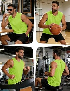 Sleeveless Shirts Gym Men's Tank Gym Tank Top Custom Plus Size 100% Cotton Quick Dry Breathable Anti-shrink High Street Style - Product Image 6